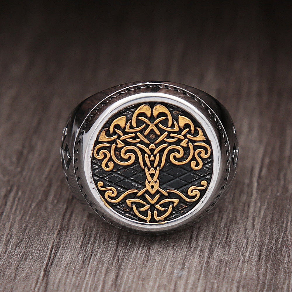 Viking Ring - Golden tree of life