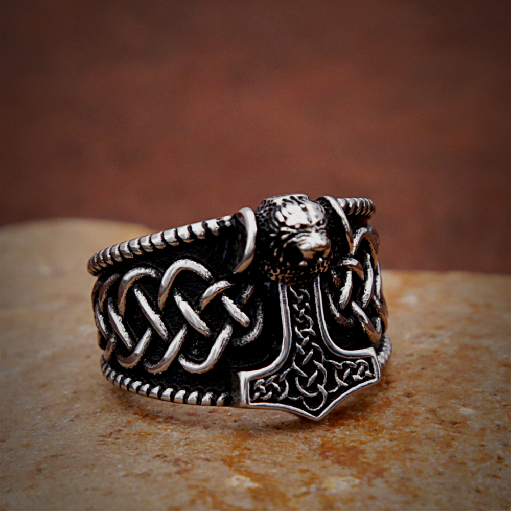 Viking Ring - Thors Hammer Symbol