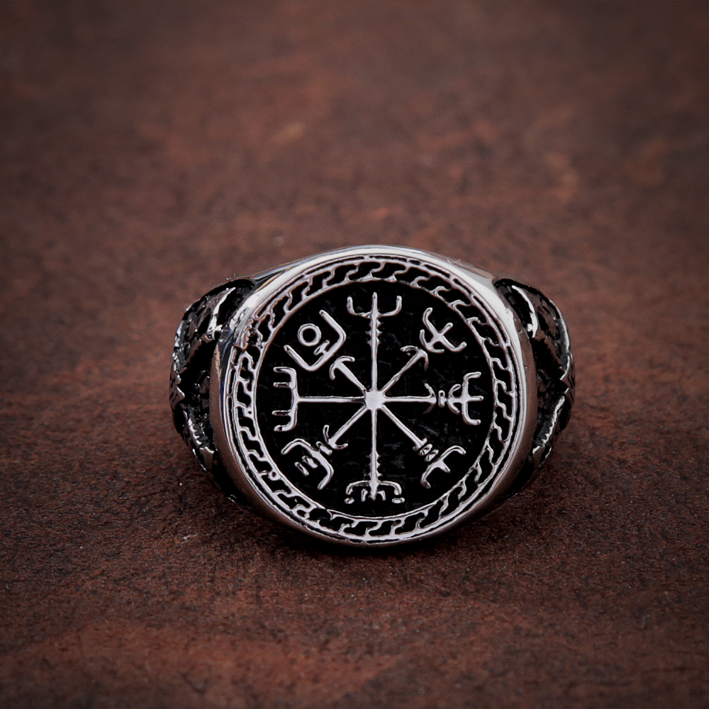 Viking Ring - Vegvisir Äxe