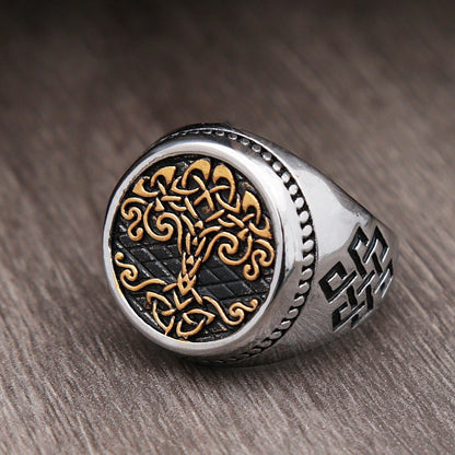 Viking Ring - Golden tree of life