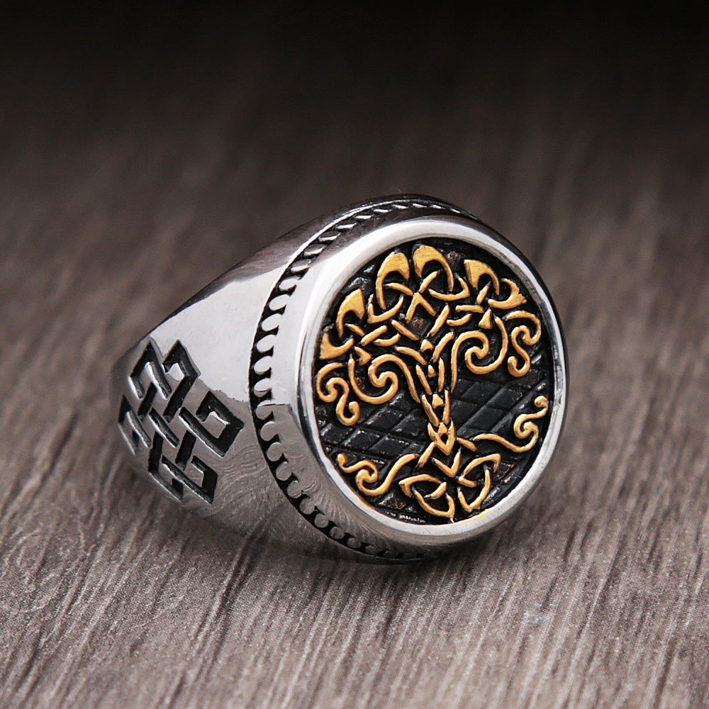 Viking Ring - Golden tree of life