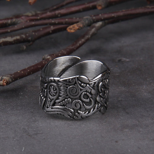 Viking Ring - Nordic Wolf